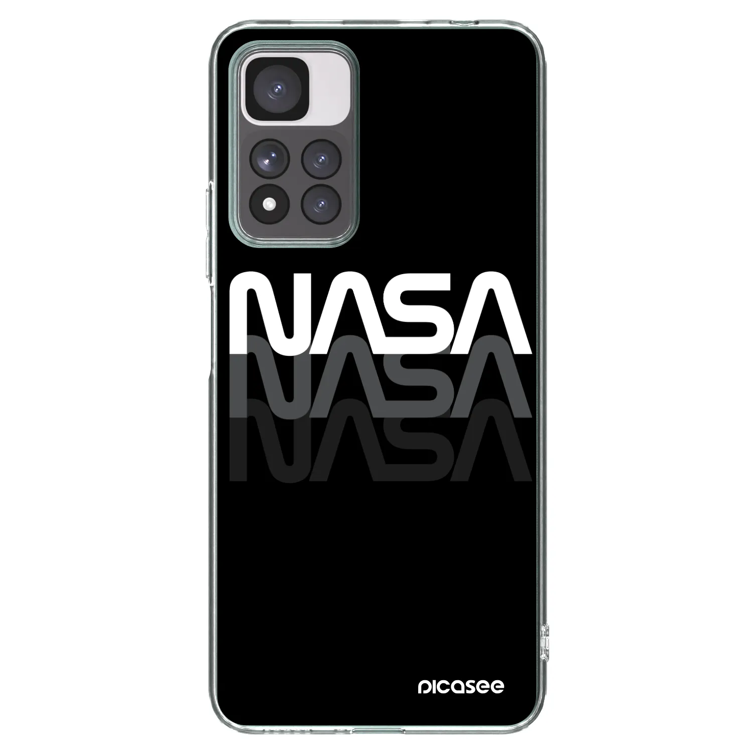 Picasee silikonski prozorni ovitek za Xiaomi Redmi Note 11 Pro+ 5G - NASA Triple