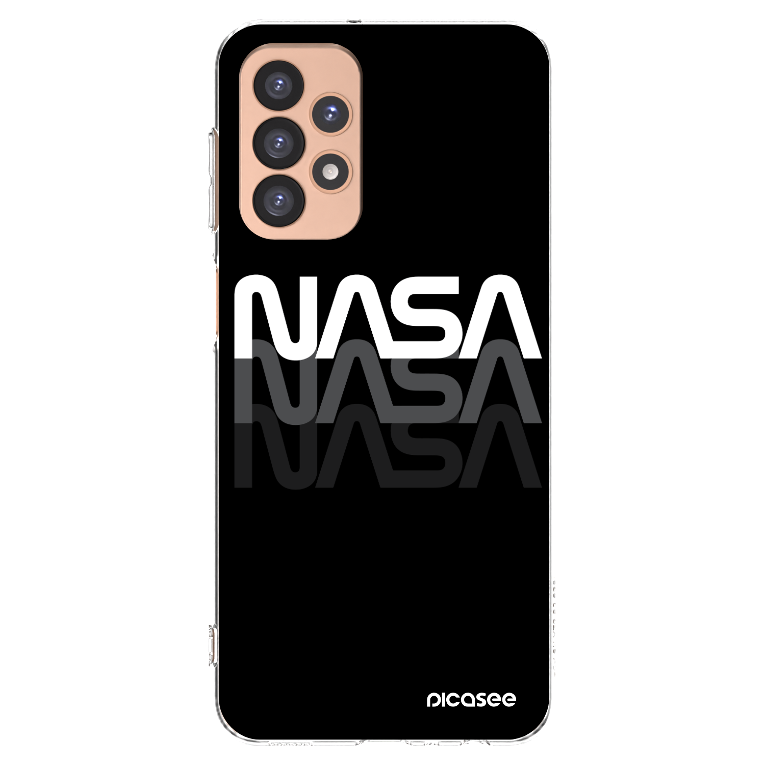 Picasee silikonski prozorni ovitek za Samsung Galaxy A23 A236B 5G - NASA Triple