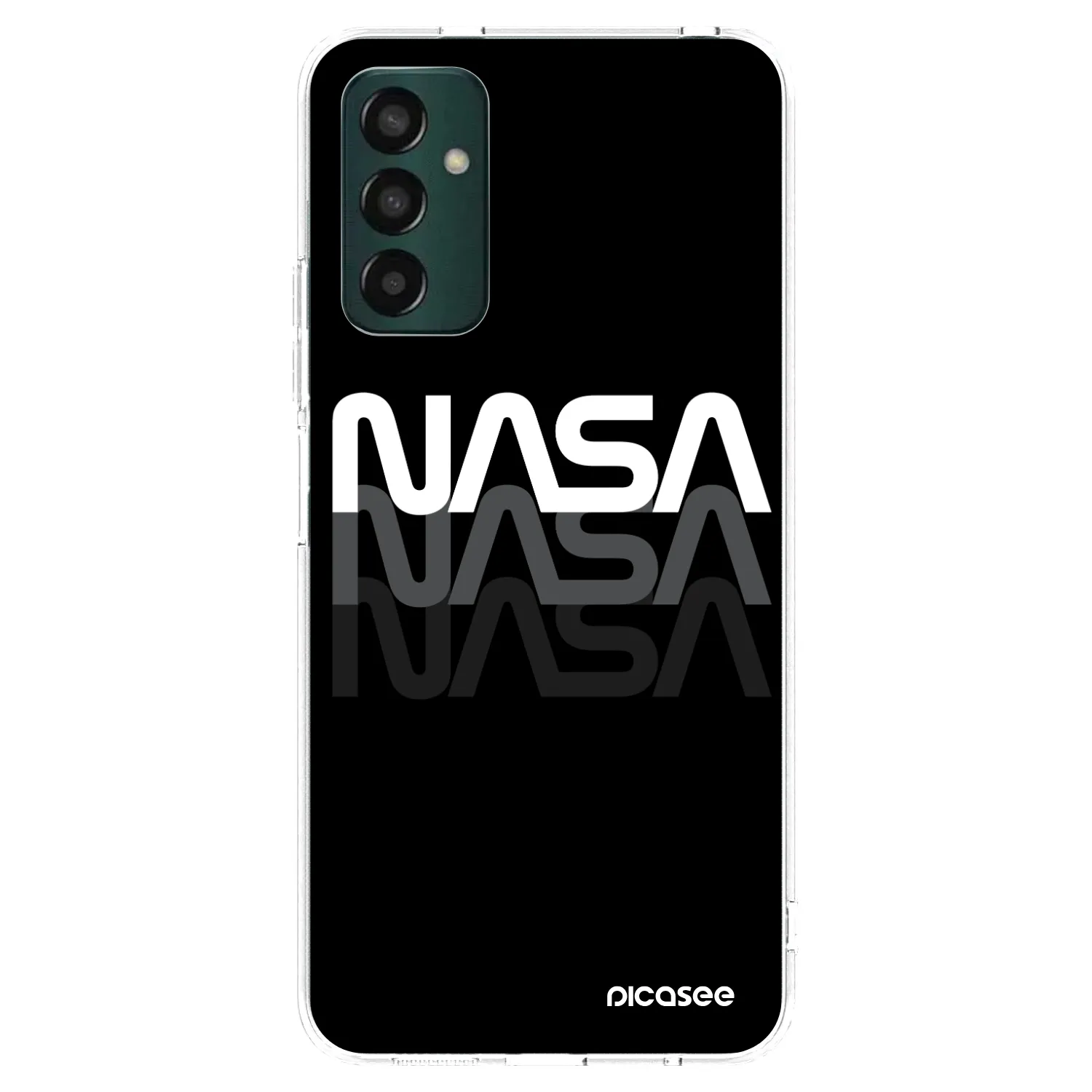Picasee silikonski prozorni ovitek za Samsung Galaxy M23 5G - NASA Triple