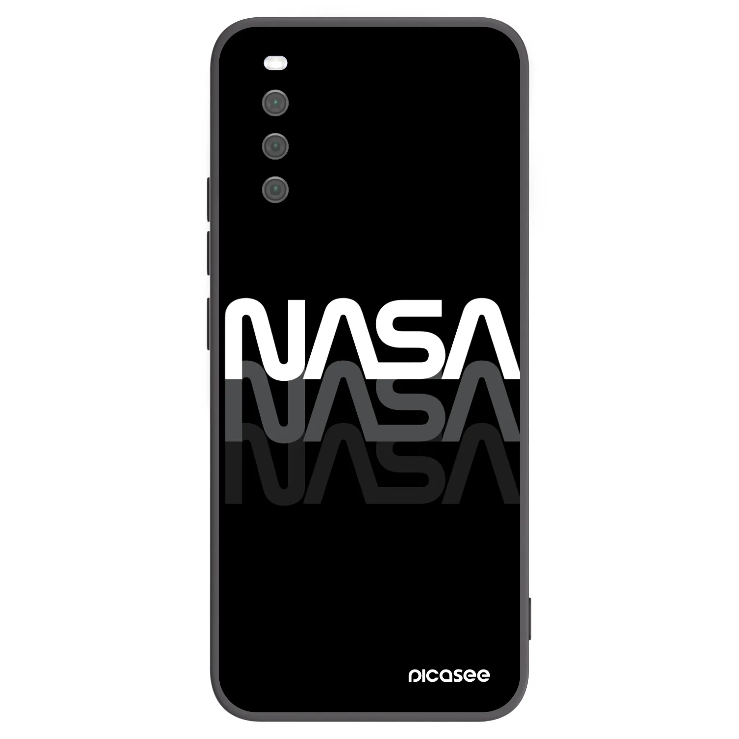Picasee silikonski črni ovitek za Sony Xperia 10 III - NASA Triple