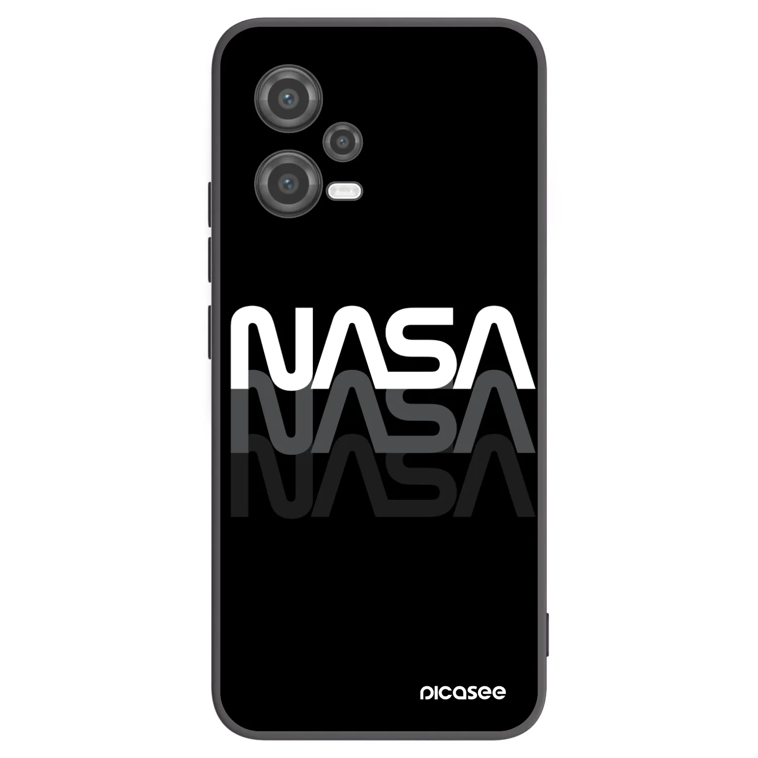 Picasee silikonski črni ovitek za Xiaomi Poco X5 - NASA Triple