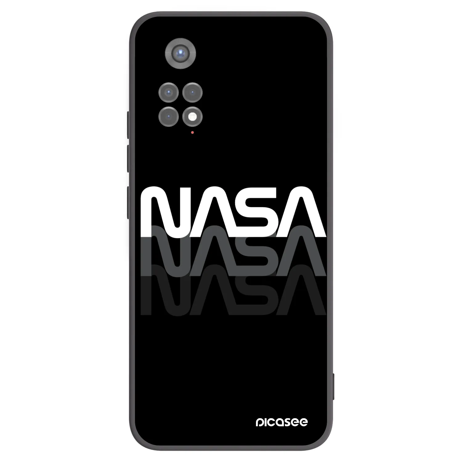 Picasee silikonski črni ovitek za Xiaomi Redmi Note 11S 5G - NASA Triple
