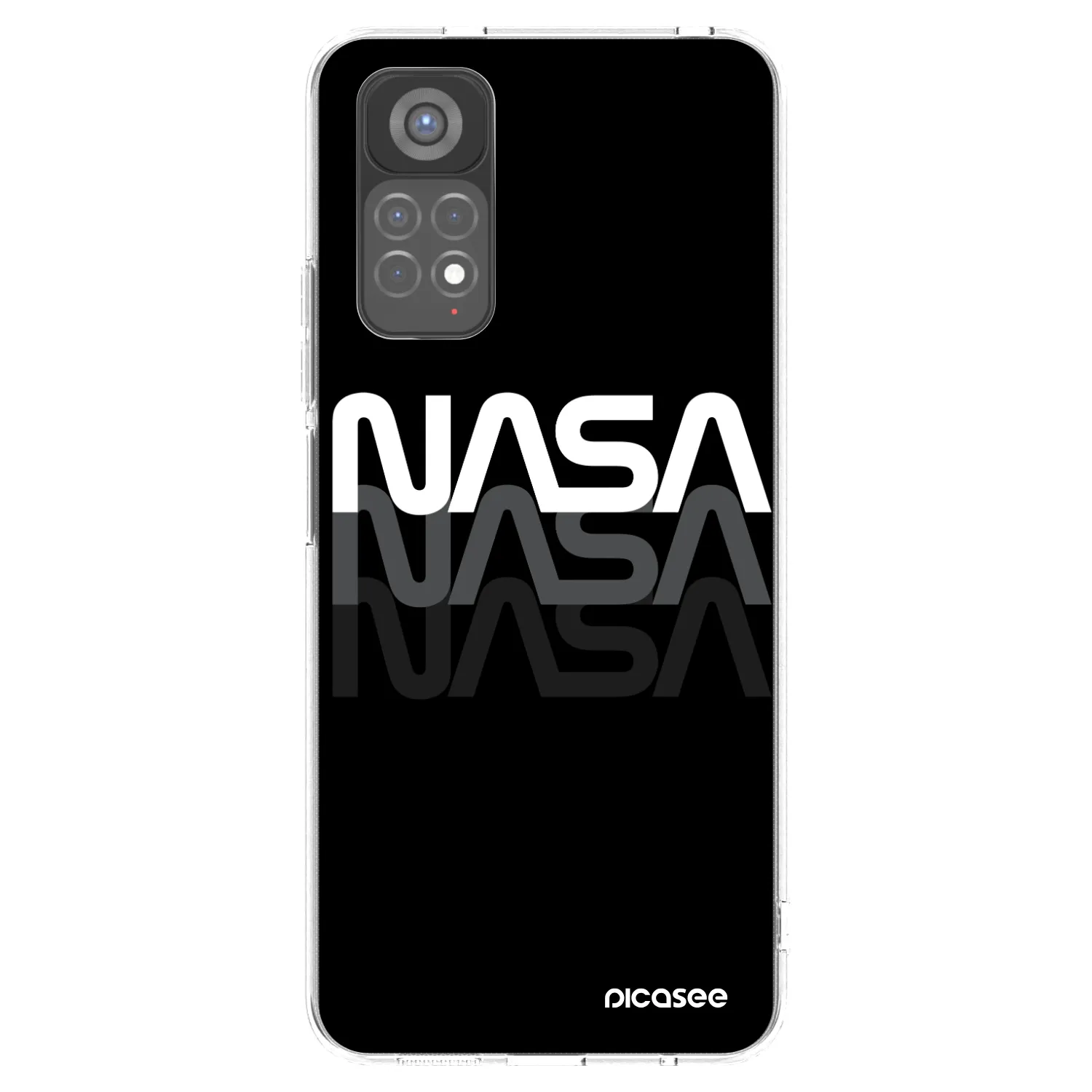 Picasee silikonski prozorni ovitek za Xiaomi Redmi Note 11S 5G - NASA Triple