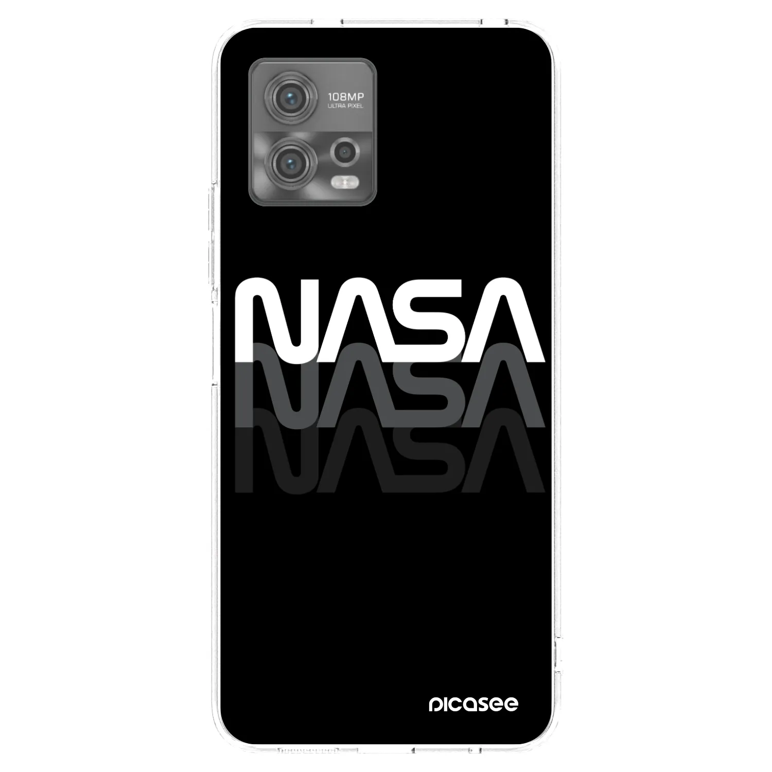 Picasee silikonski prozorni ovitek za Motorola Moto G72 - NASA Triple