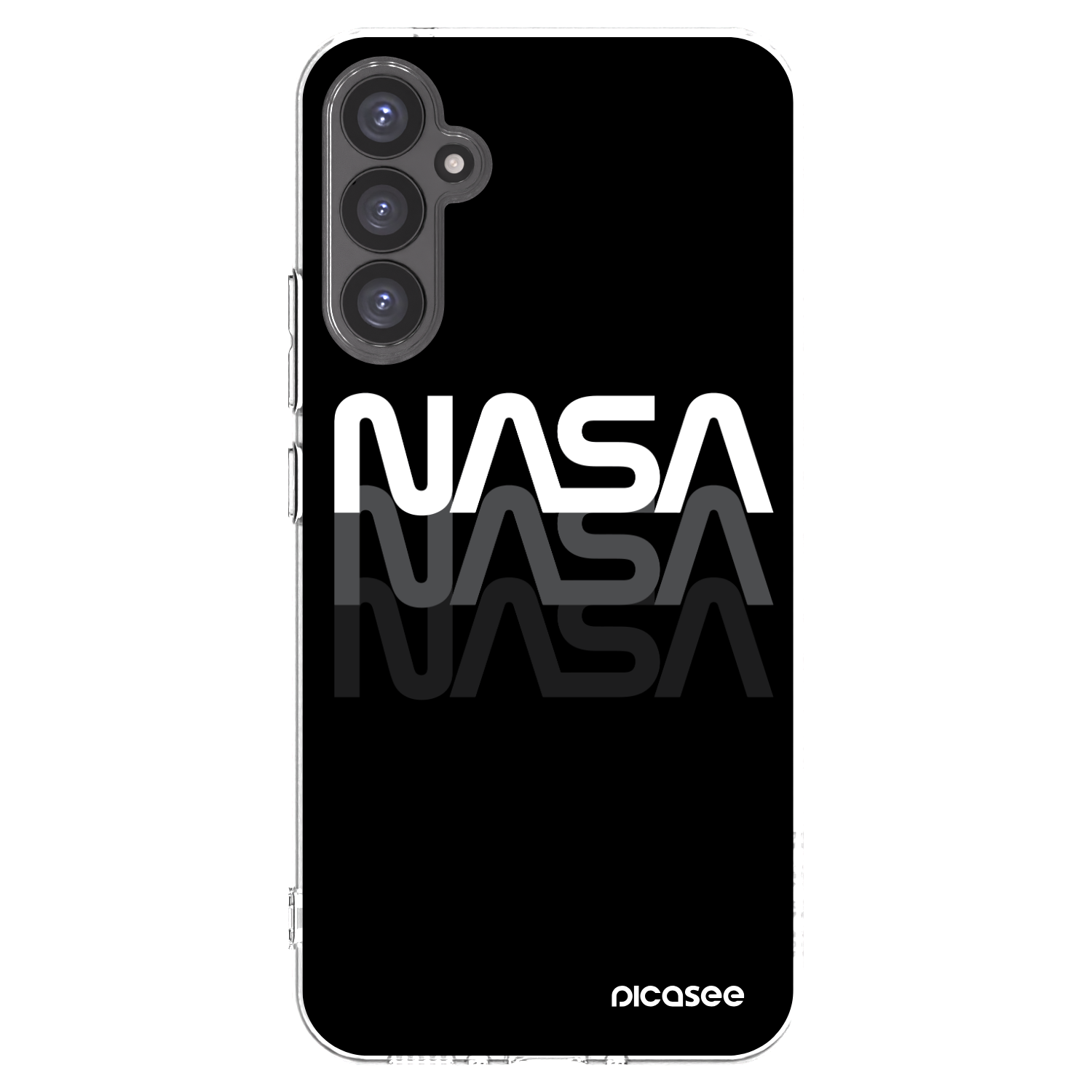 Picasee silikonski prozorni ovitek za Samsung Galaxy A34 5G A346B - NASA Triple