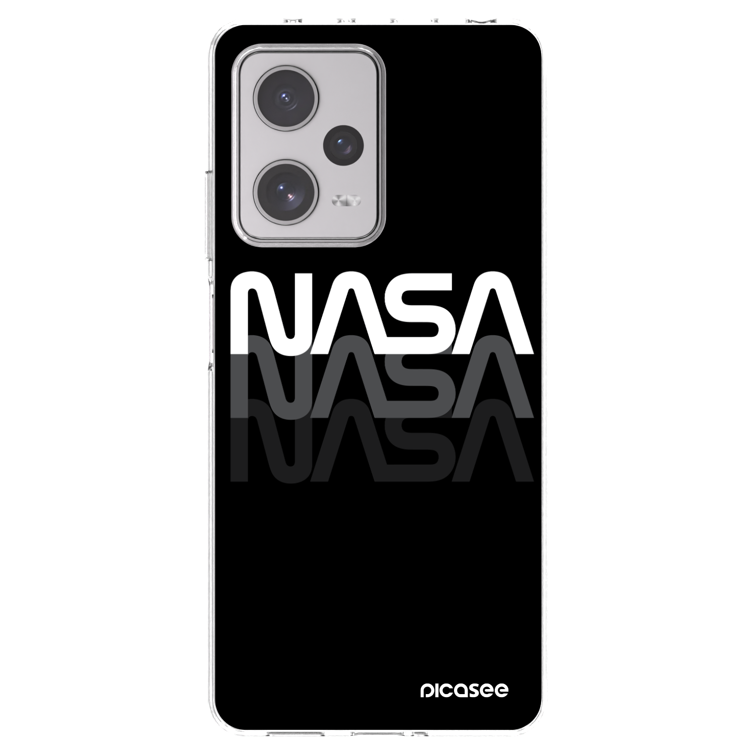 Picasee silikonski prozorni ovitek za Xiaomi Redmi Note 12 Pro+ 5G - NASA Triple