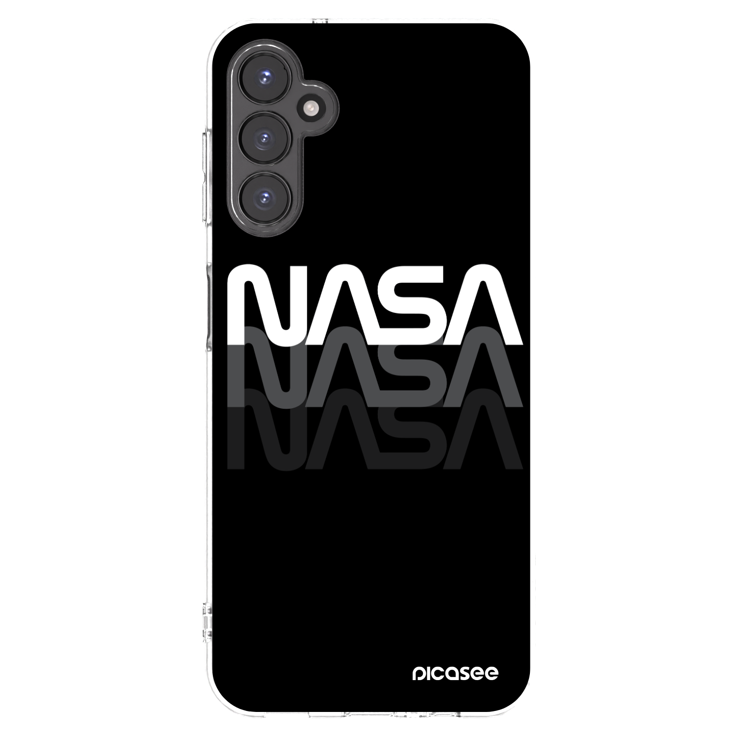Picasee silikonski prozorni ovitek za Samsung Galaxy A14 5G A146P - NASA Triple