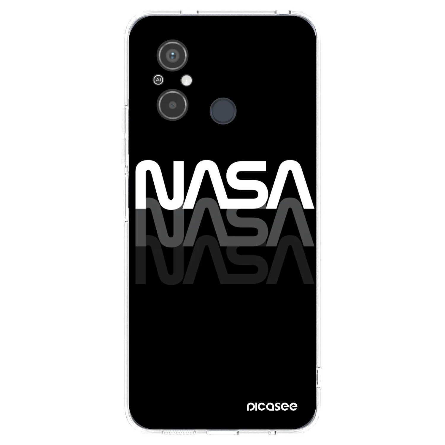 Picasee silikonski prozorni ovitek za Xiaomi Redmi 12C - NASA Triple