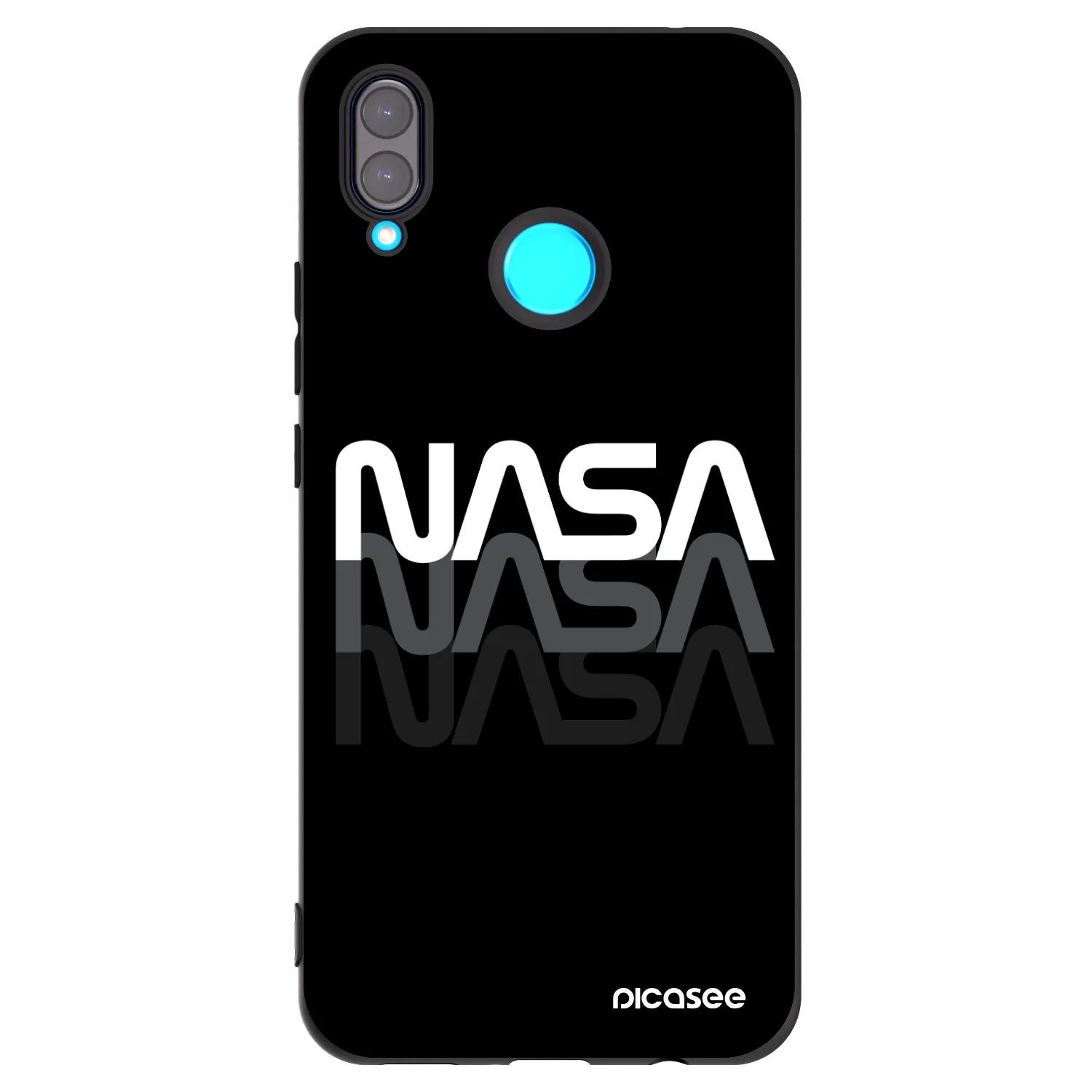 Picasee silikonski črni ovitek za Huawei Nova 3 - NASA Triple