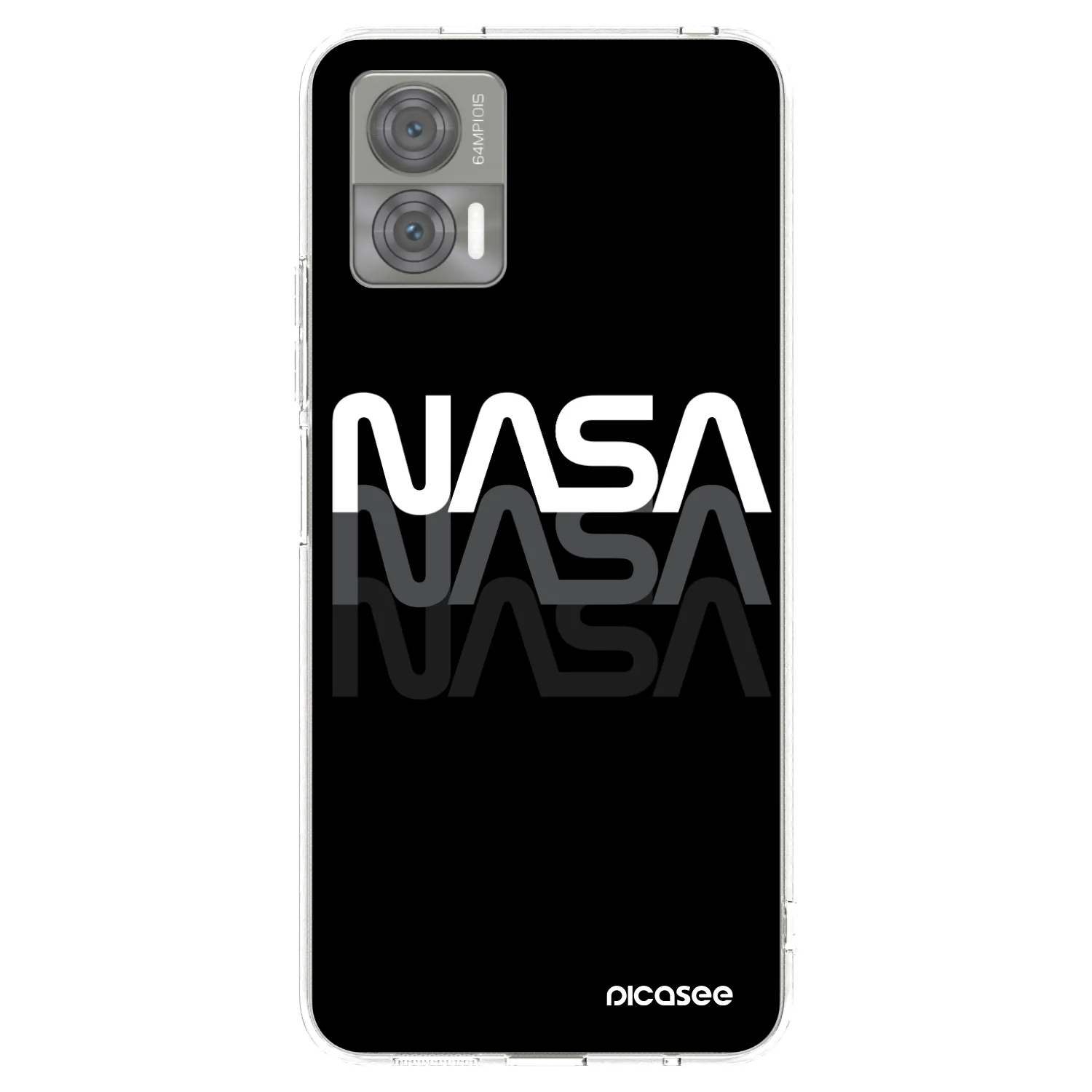 Picasee silikonski prozorni ovitek za Motorola Edge 30 Neo - NASA Triple