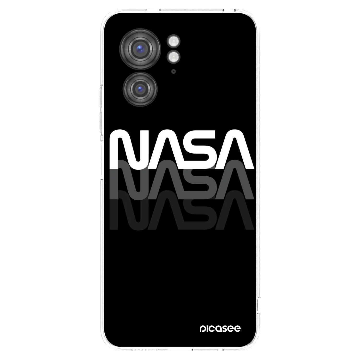 Picasee silikonski prozorni ovitek za Motorola Edge 40 - NASA Triple