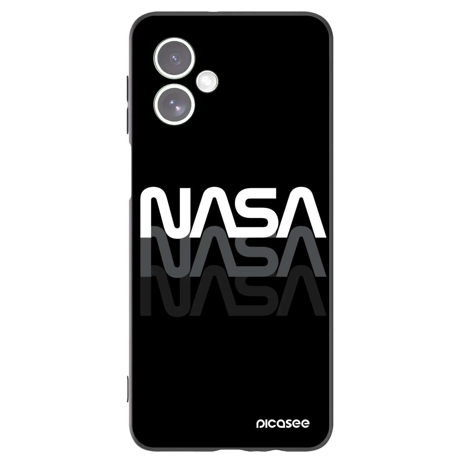 Picasee silikonski črni ovitek za Motorola Moto G54 5G - NASA Triple