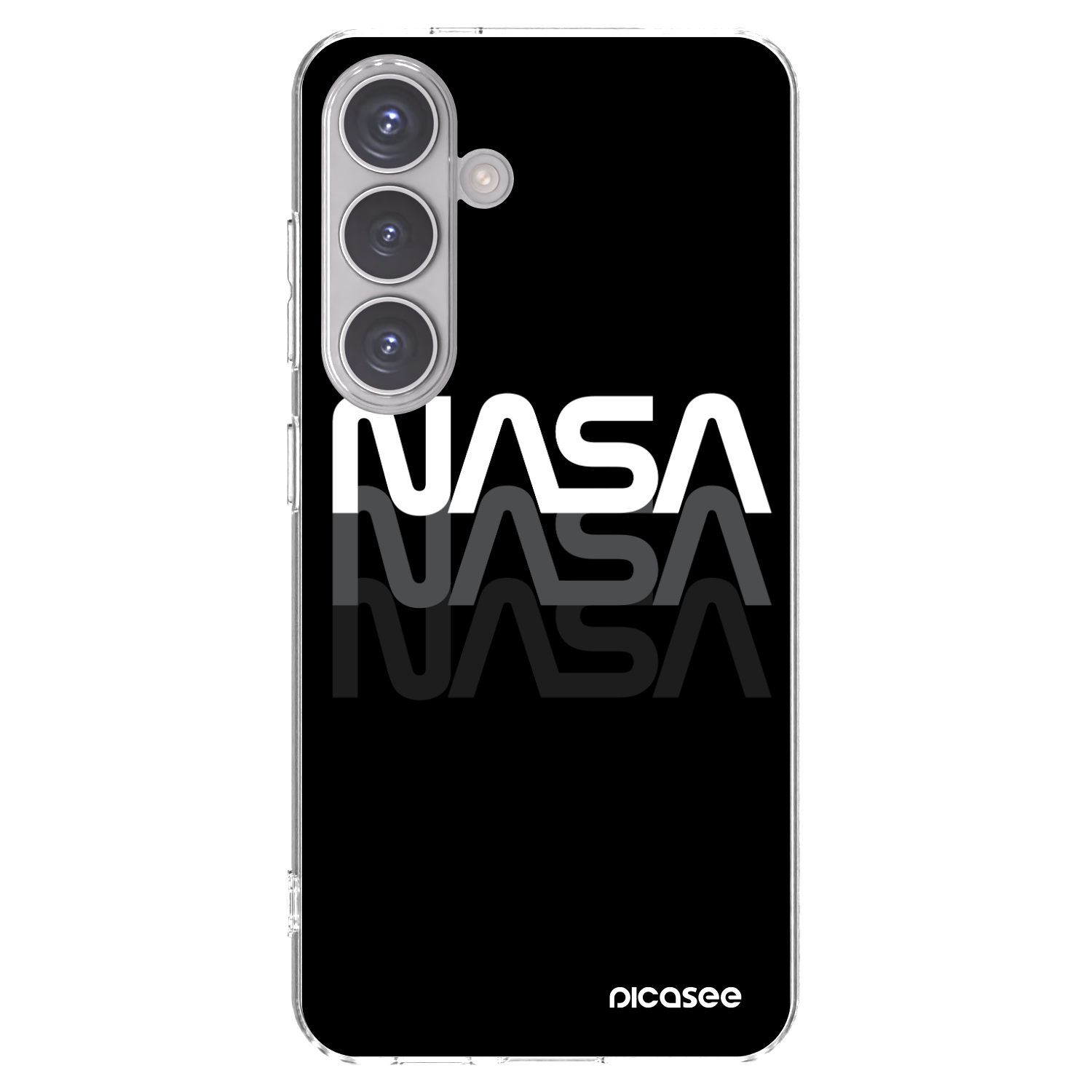 Picasee silikonski prozorni ovitek za Samsung Galaxy S24 S921B 5G - NASA Triple
