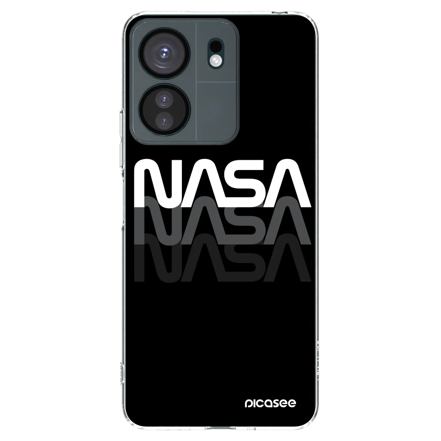 Picasee silikonski prozorni ovitek za Xiaomi Redmi 13C 4G - NASA Triple