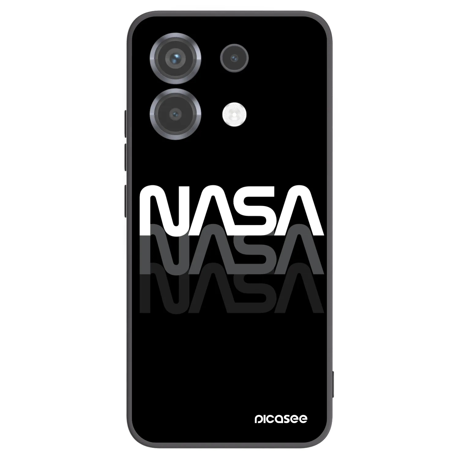 Picasee silikonski črni ovitek za Xiaomi Poco X6 - NASA Triple