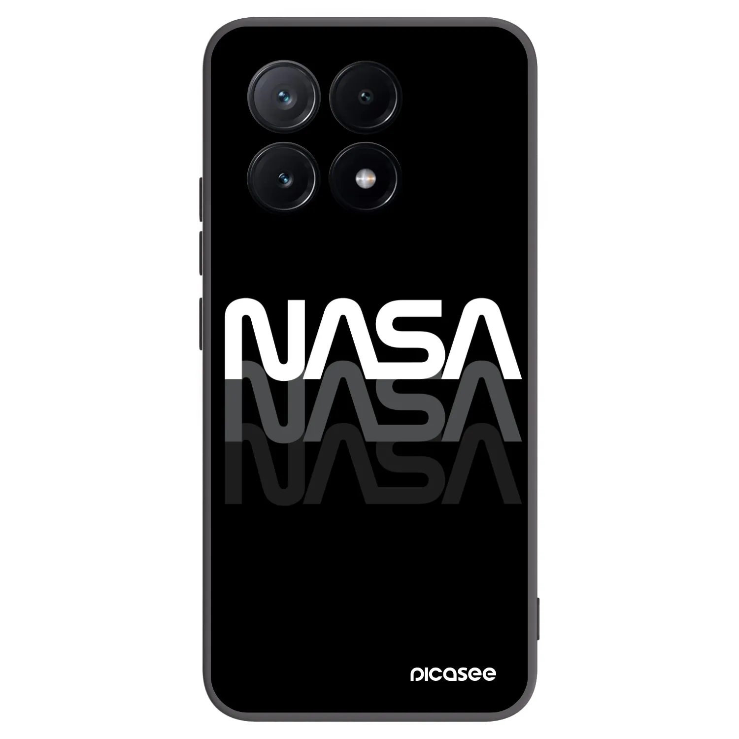 Picasee silikonski črni ovitek za Xiaomi Poco X6 Pro - NASA Triple