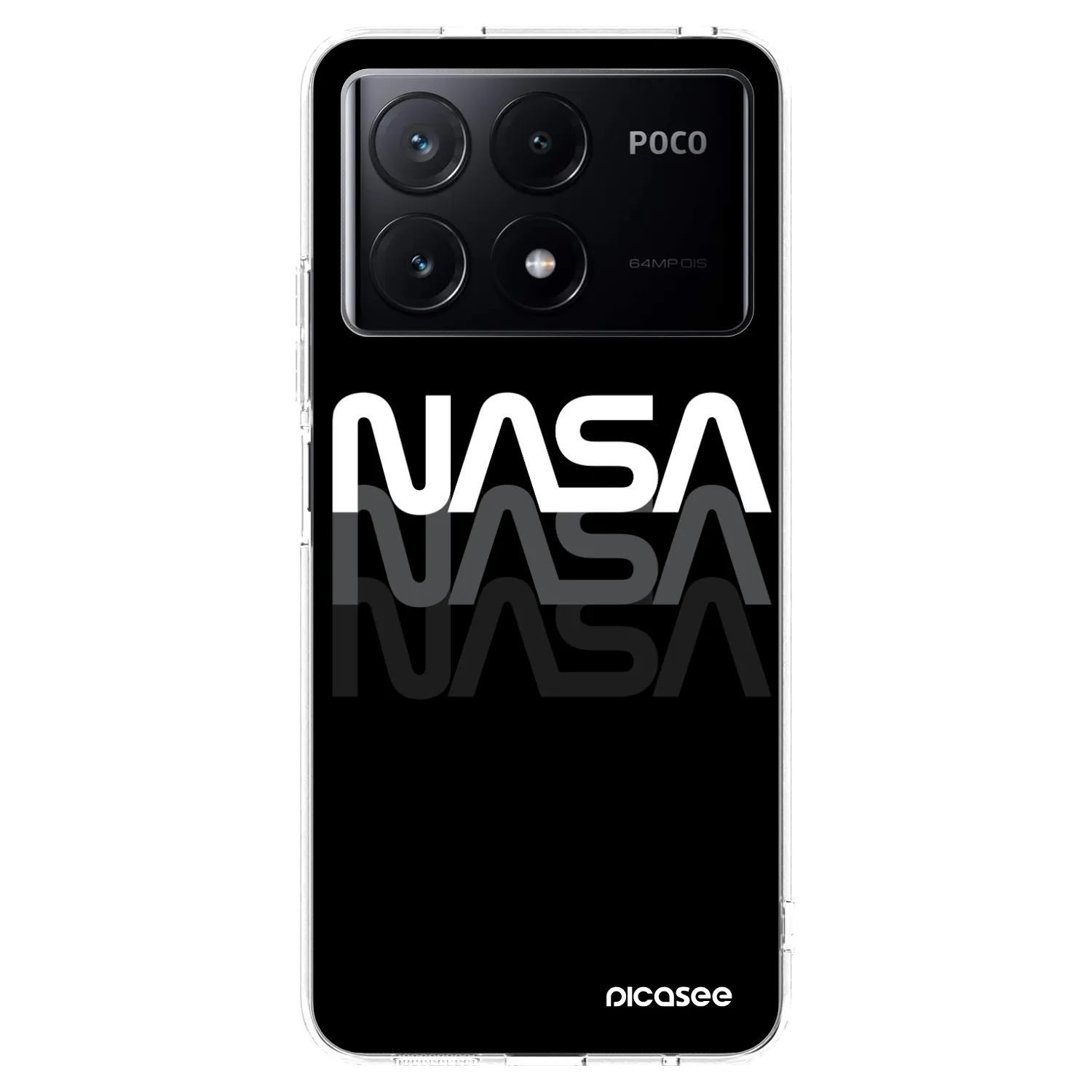 Picasee silikonski prozorni ovitek za Xiaomi Poco X6 Pro - NASA Triple