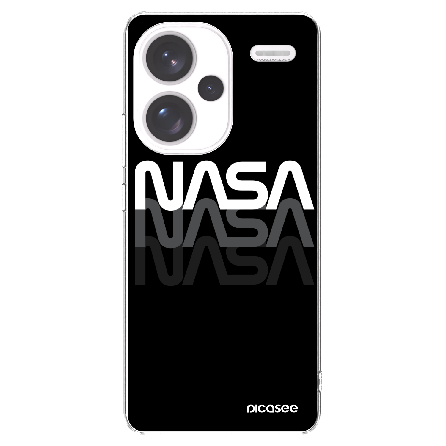 Picasee silikonski prozorni ovitek za Xiaomi Redmi Note 13 Pro+ 5G - NASA Triple