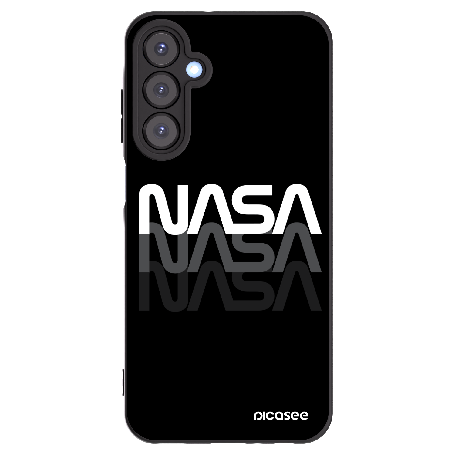 Picasee silikonski črni ovitek za Samsung Galaxy A25 A256B 5G - NASA Triple