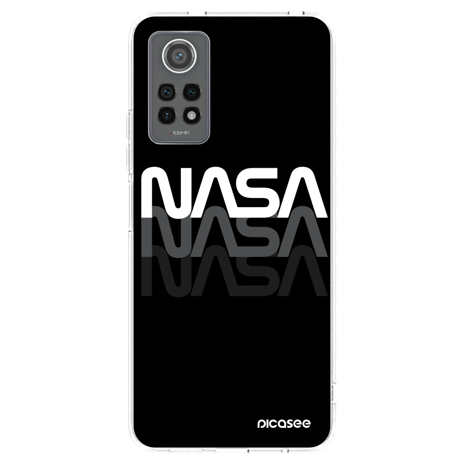 Picasee silikonski prozorni ovitek za Xiaomi Redmi Note 12 Pro 4G - NASA Triple