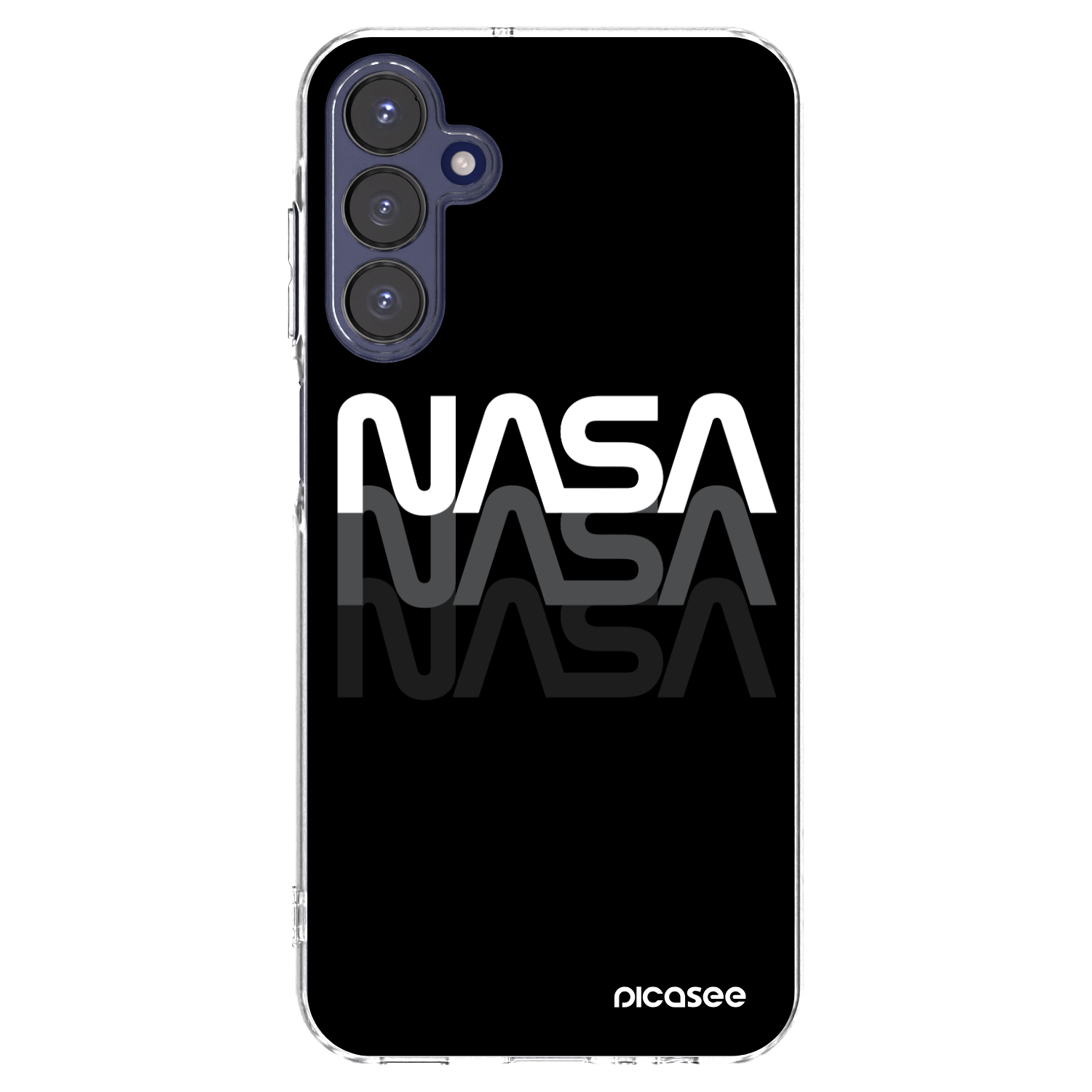 Picasee silikonski prozorni ovitek za Samsung Galaxy A15 A155F 4G - NASA Triple