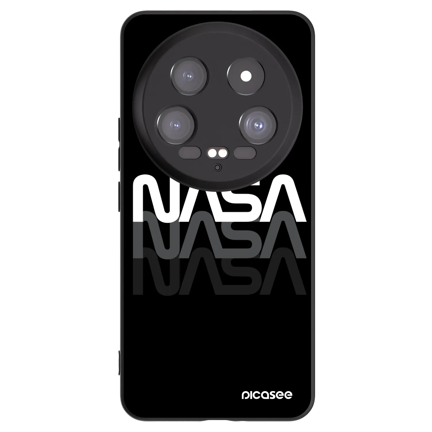 Picasee silikonski črni ovitek za Xiaomi 14 Ultra - NASA Triple