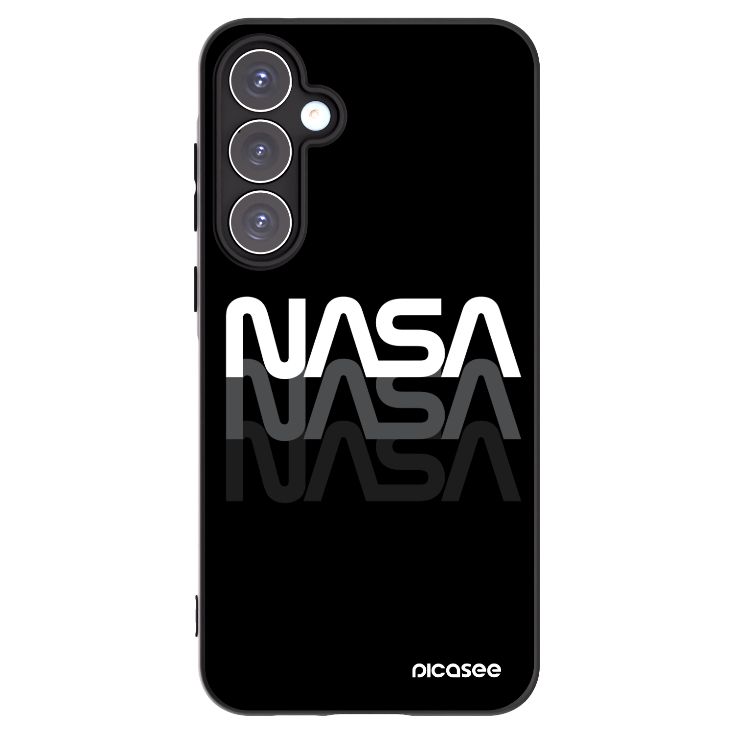 Picasee silikonski črni ovitek za Samsung Galaxy A55 5G A556B - NASA Triple