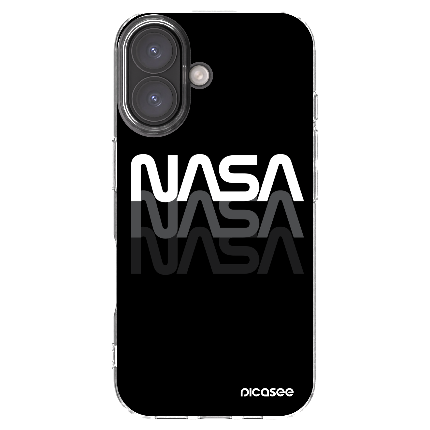 Picasee silikonski prozorni ovitek za Apple iPhone 16 - NASA Triple