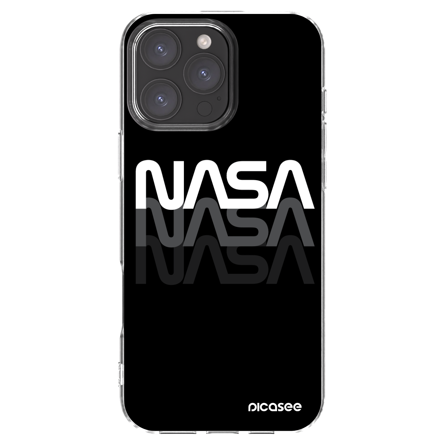 Picasee silikonski prozorni ovitek za Apple iPhone 16 Pro Max - NASA Triple