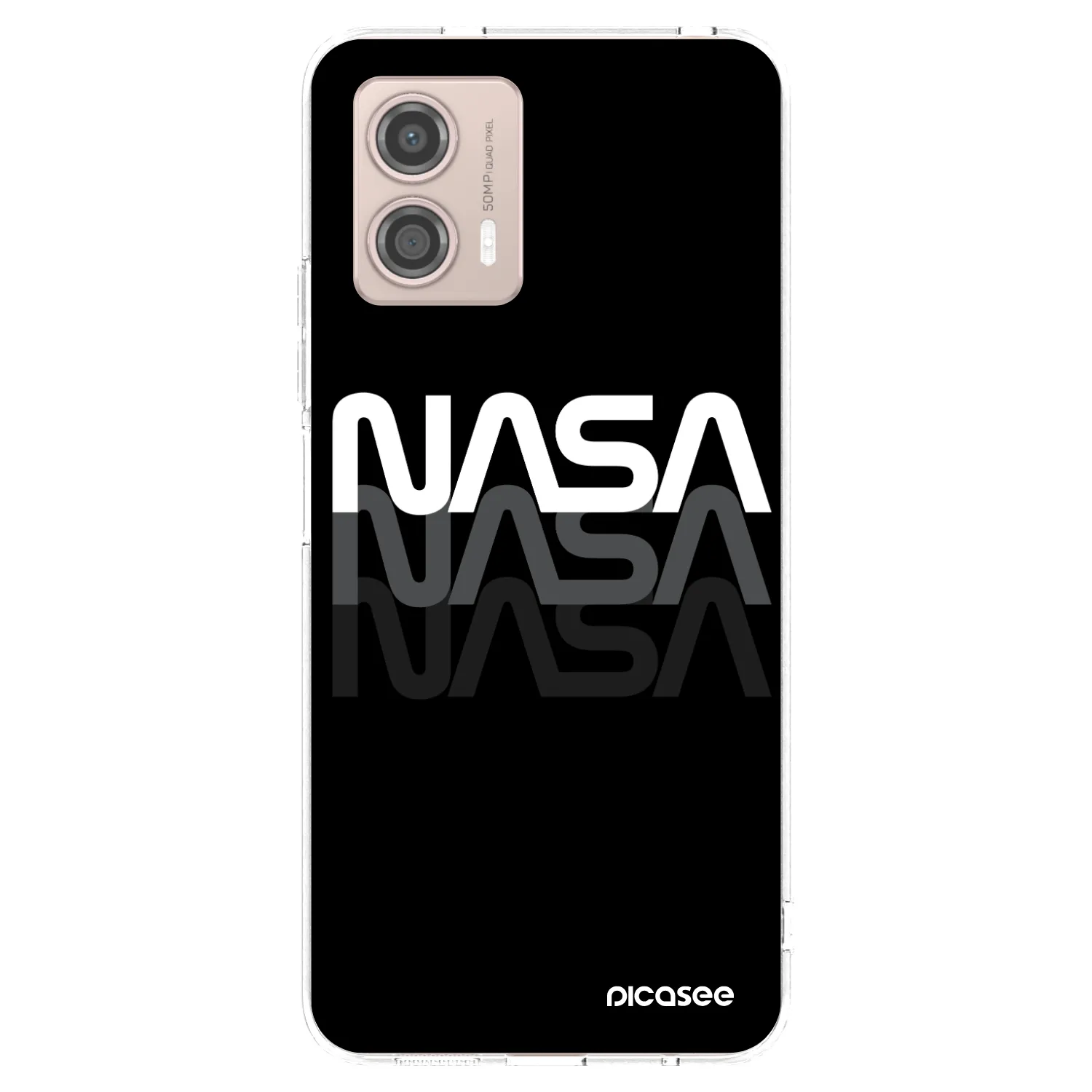 Picasee silikonski prozorni ovitek za Motorola Moto G53 5G - NASA Triple