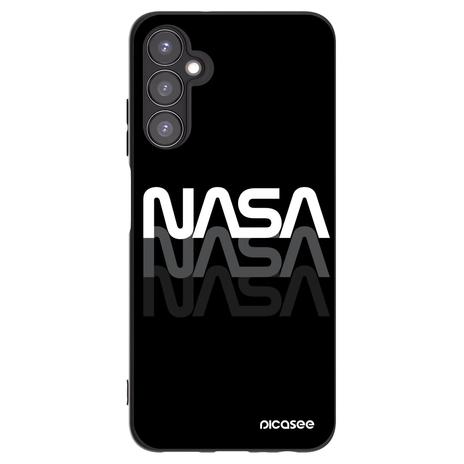 Picasee silikonski črni ovitek za Samsung Galaxy A05s A057G - NASA Triple