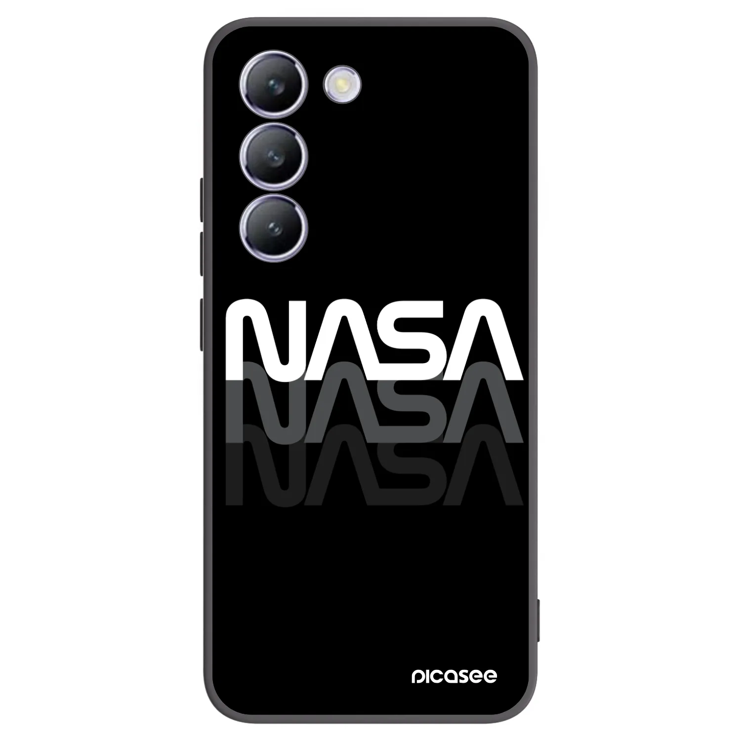 Picasee silikonski črni ovitek za Vivo V40 SE 5G - NASA Triple