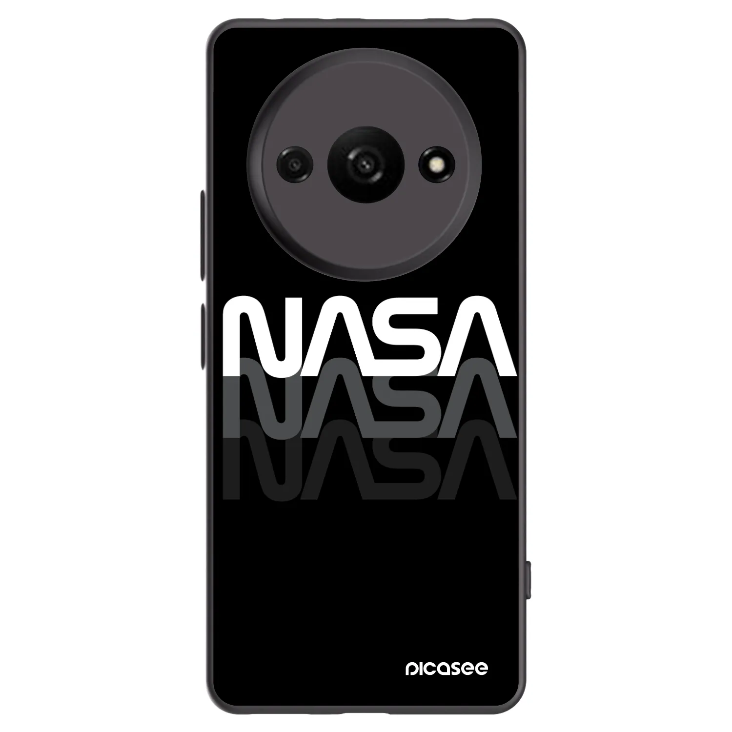 Picasee silikonski črni ovitek za Xiaomi Redmi A3 - NASA Triple