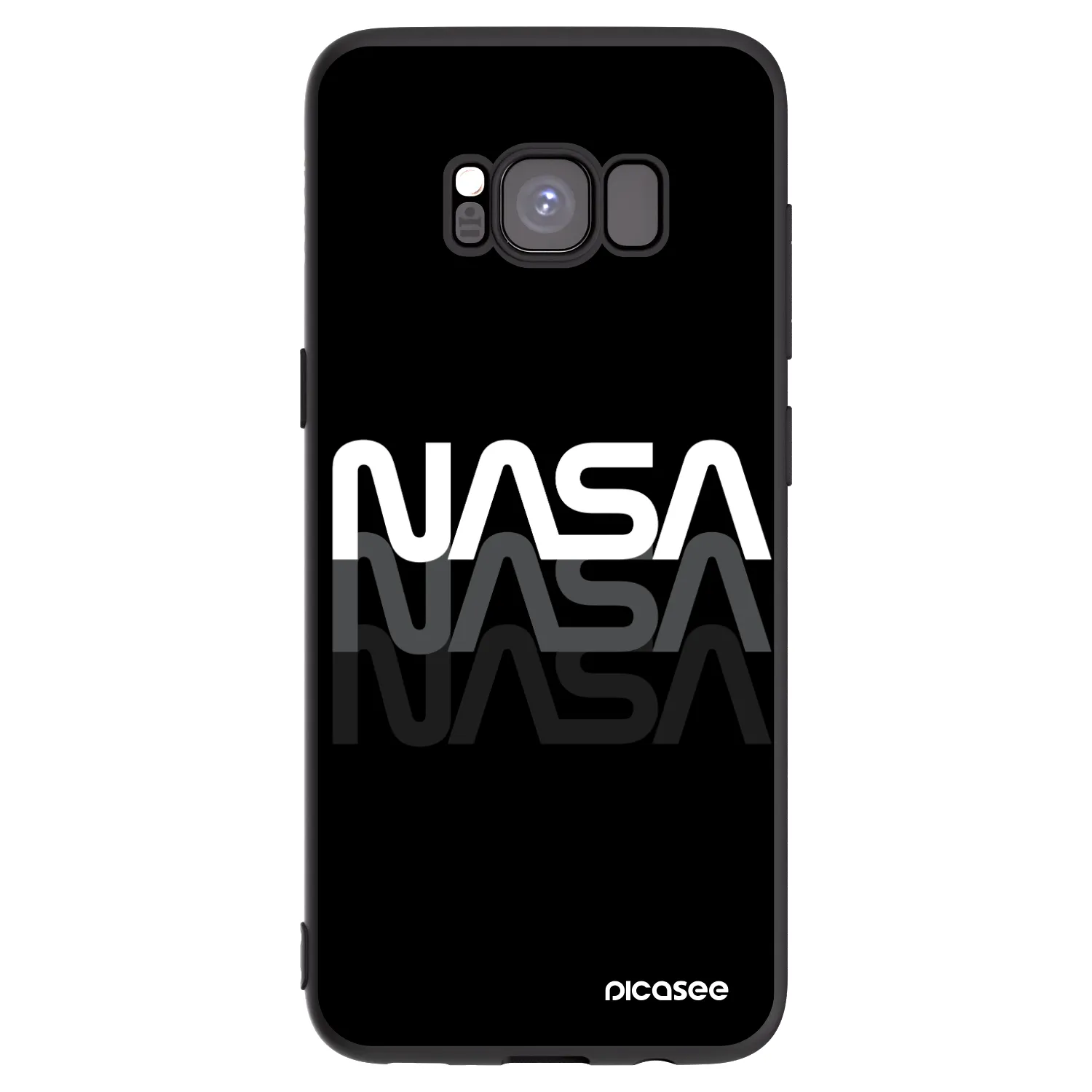 Picasee silikonski črni ovitek za Samsung Galaxy S8 G950F - NASA Triple