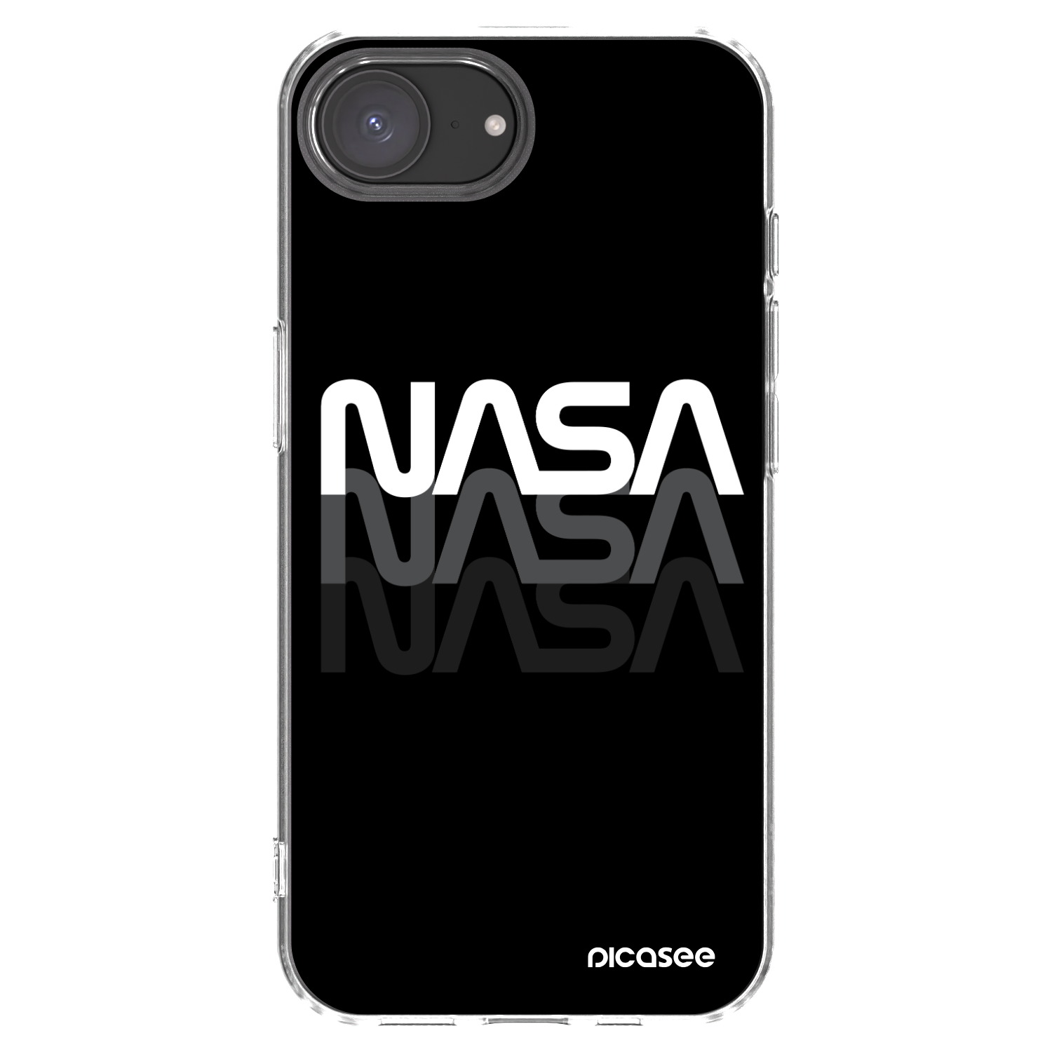 Picasee silikonski prozorni ovitek za Apple iPhone 16e - NASA Triple