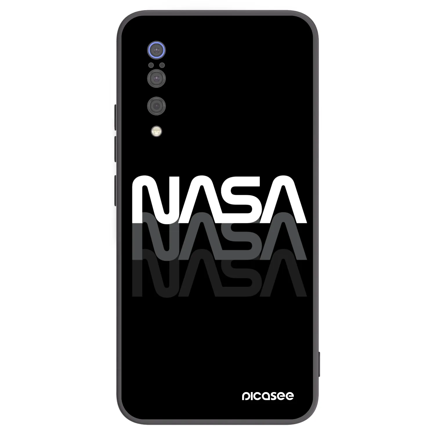 Picasee silikonski črni ovitek za Xiaomi Mi 9 - NASA Triple