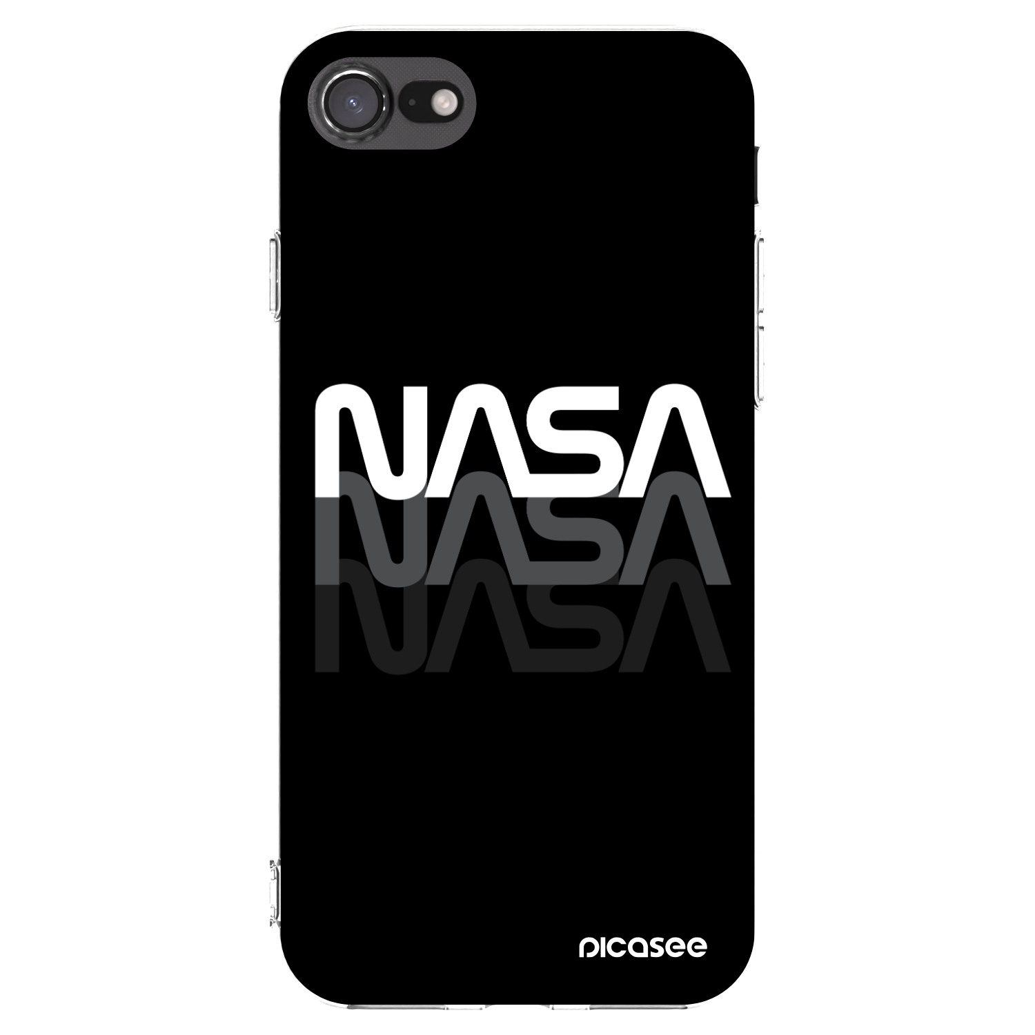 Picasee silikonski prozorni ovitek za Apple iPhone 7 - NASA Triple