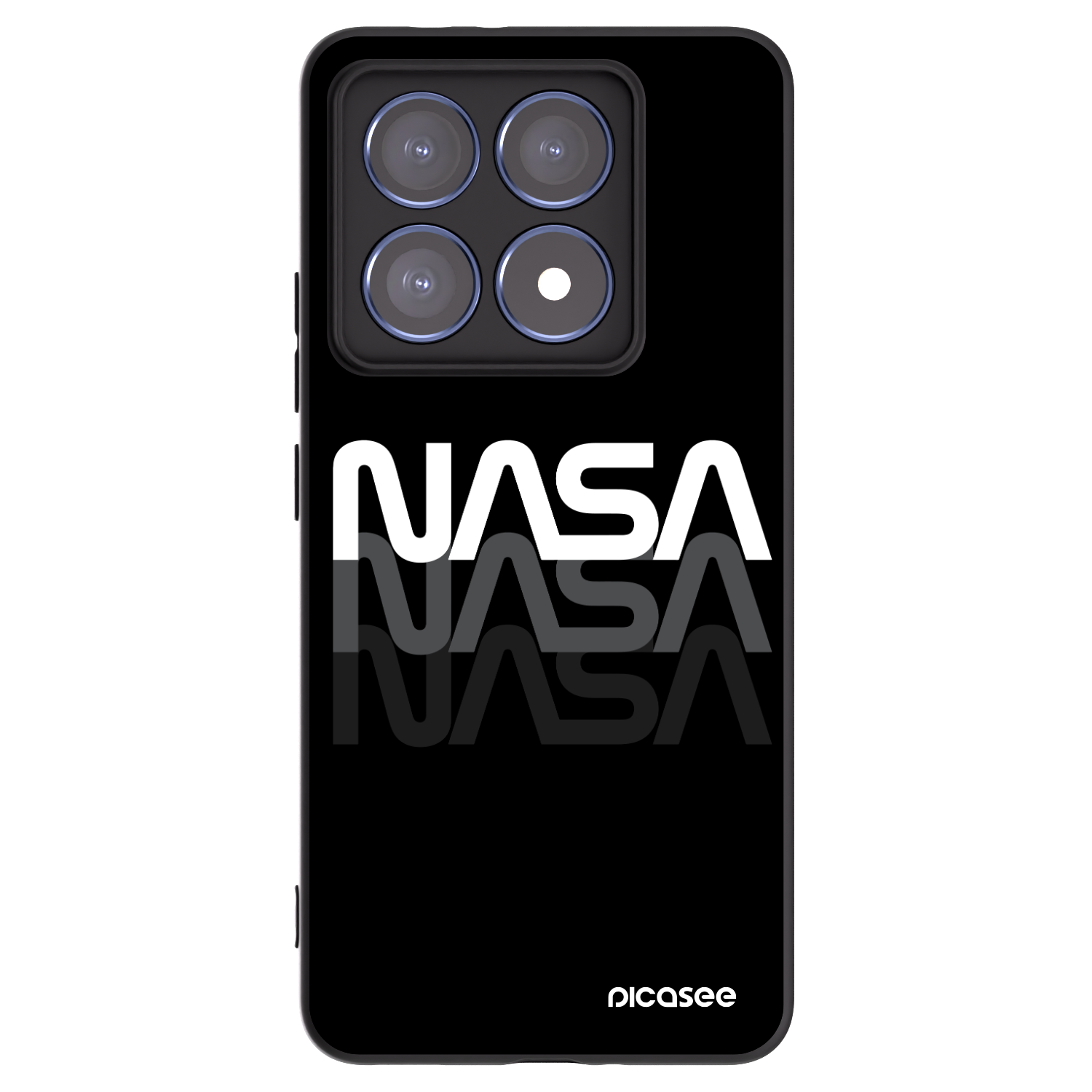 Picasee silikonski črni ovitek za Xiaomi 14T Pro - NASA Triple