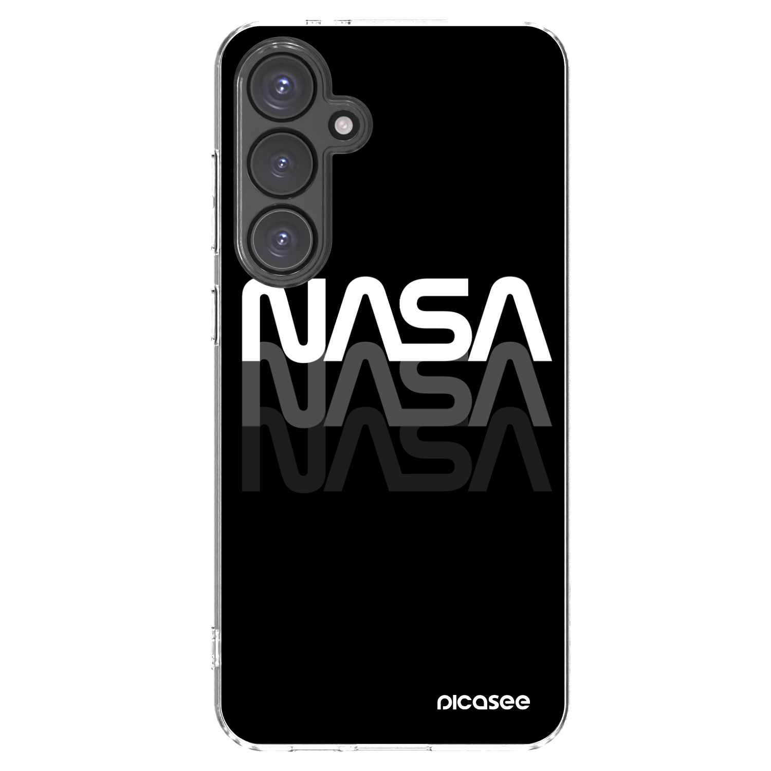 Picasee silikonski prozorni ovitek za Samsung Galaxy S24 FE S721B - NASA Triple