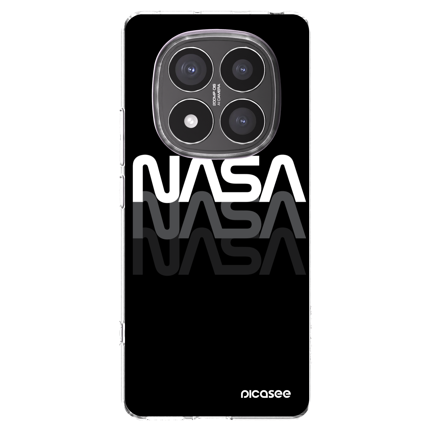 Picasee silikonski prozorni ovitek za Xiaomi Redmi Note 14 Pro+ 5G - NASA Triple
