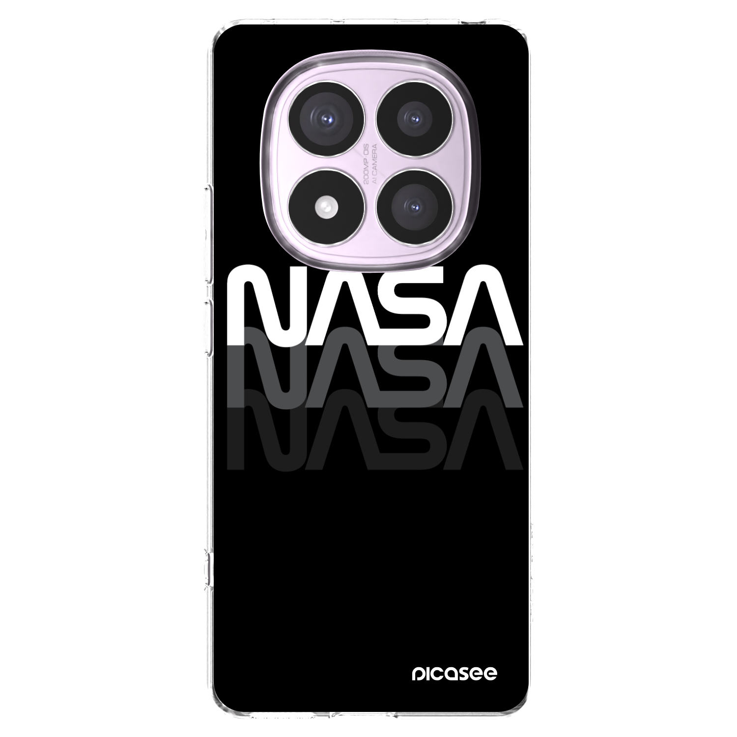 Picasee silikonski prozorni ovitek za Xiaomi Redmi Note 14 Pro 5G - NASA Triple