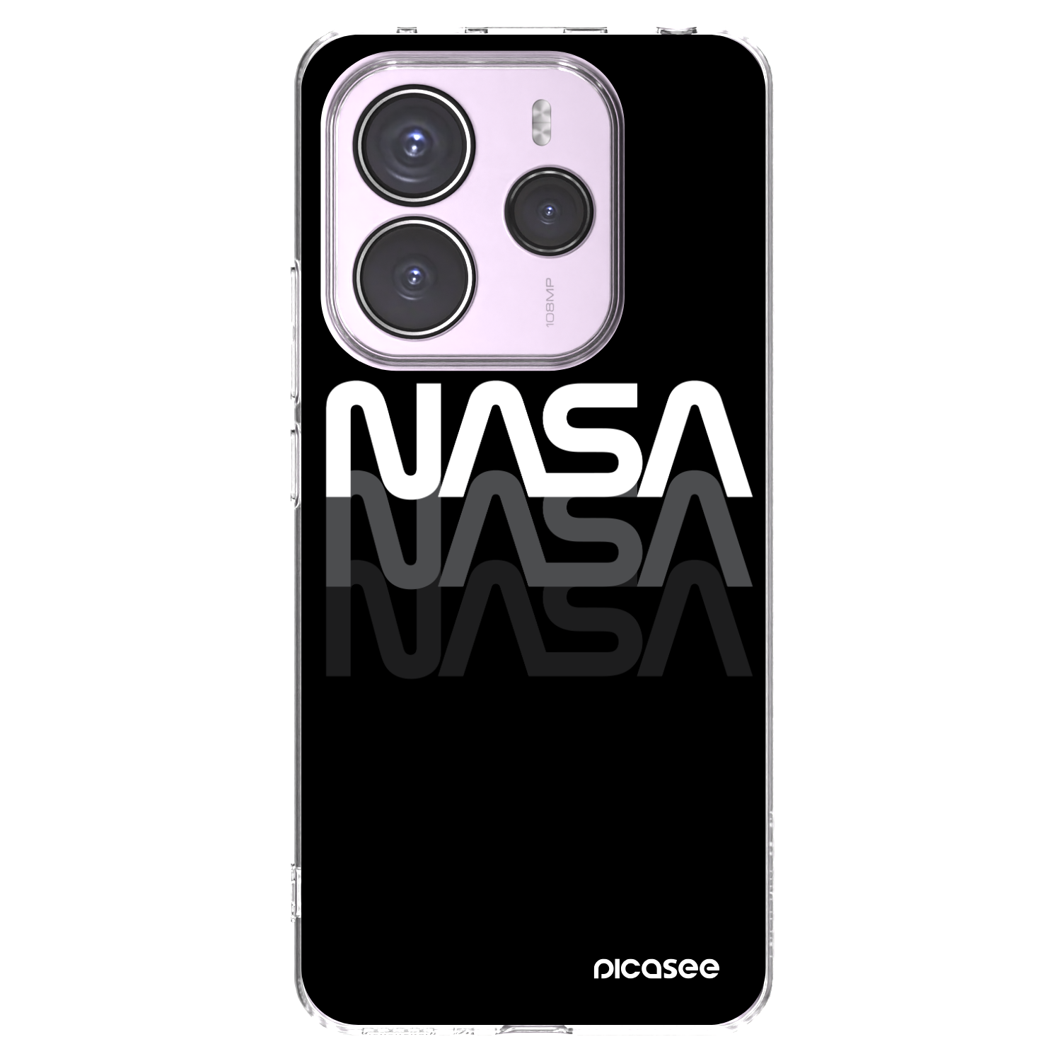 Picasee silikonski prozorni ovitek za Xiaomi Redmi Note 14 5G - NASA Triple