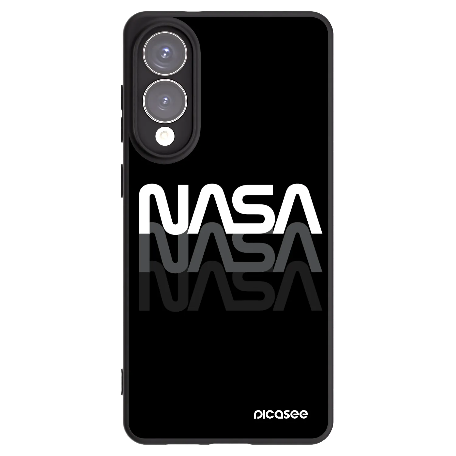 Picasee silikonski črni ovitek za Samsung Galaxy S25 Edge 5G - NASA Triple