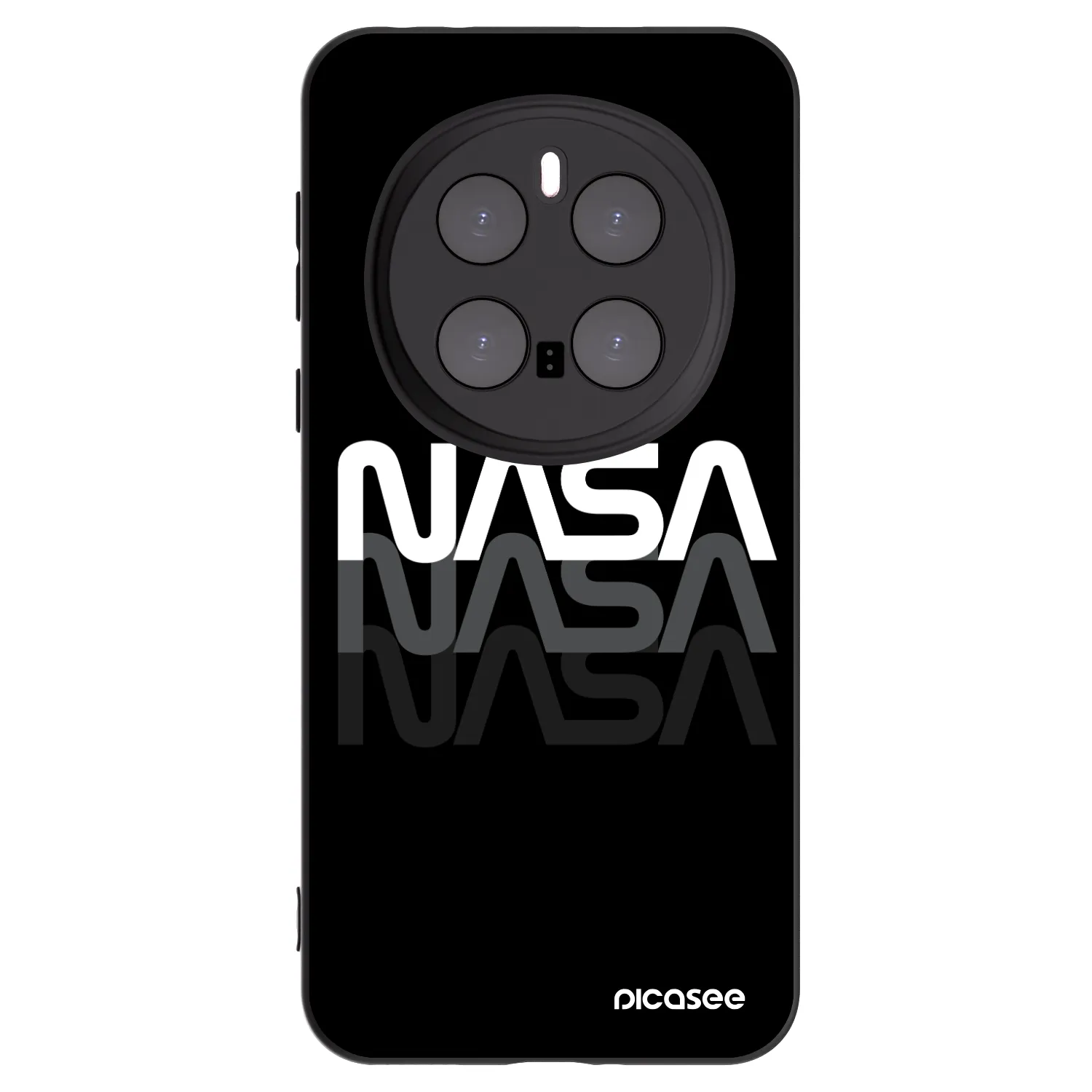 Picasee silikonski črni ovitek za Honor Magic7 Pro 5G - NASA Triple
