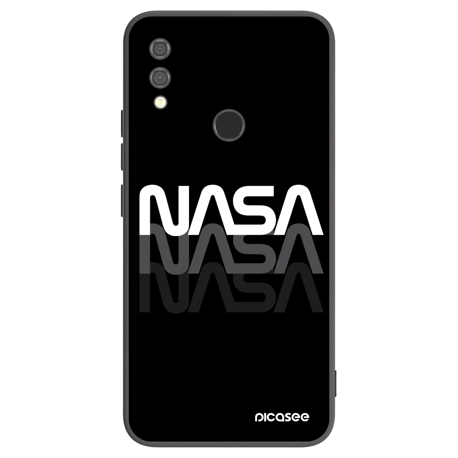 Picasee silikonski črni ovitek za Xiaomi Redmi Note 7 - NASA Triple