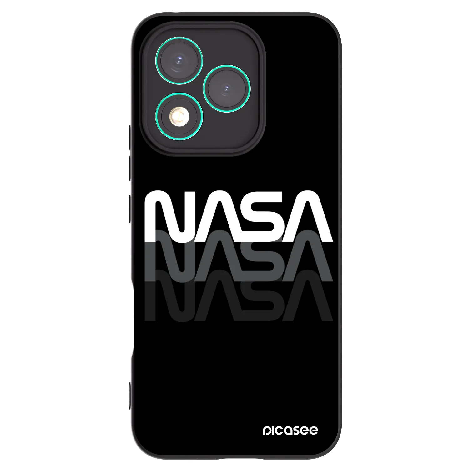 Picasee silikonski črni ovitek za Honor 400 Lite 5G - NASA Triple