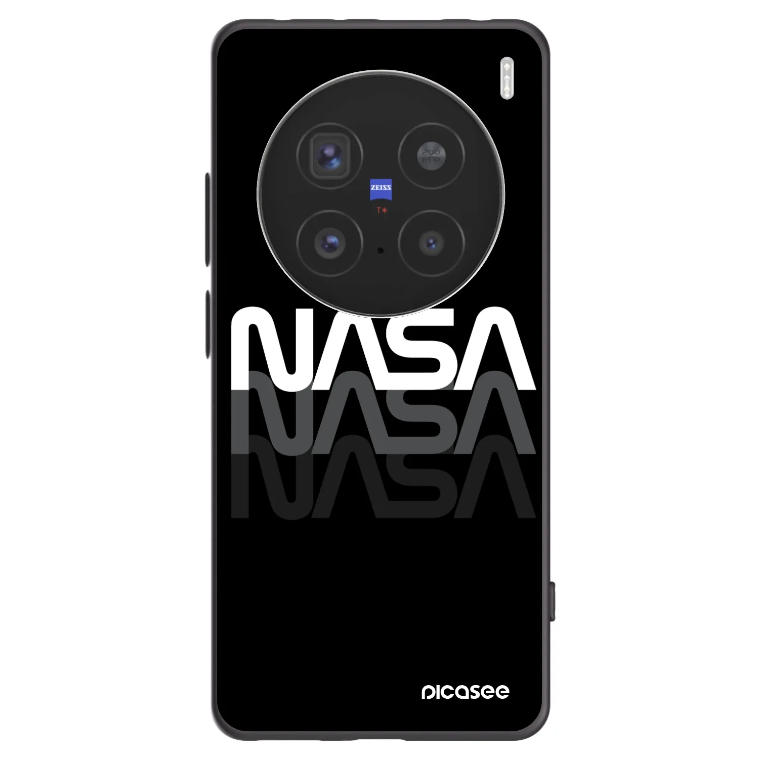 Picasee silikonski črni ovitek za Vivo X200 Pro - NASA Triple