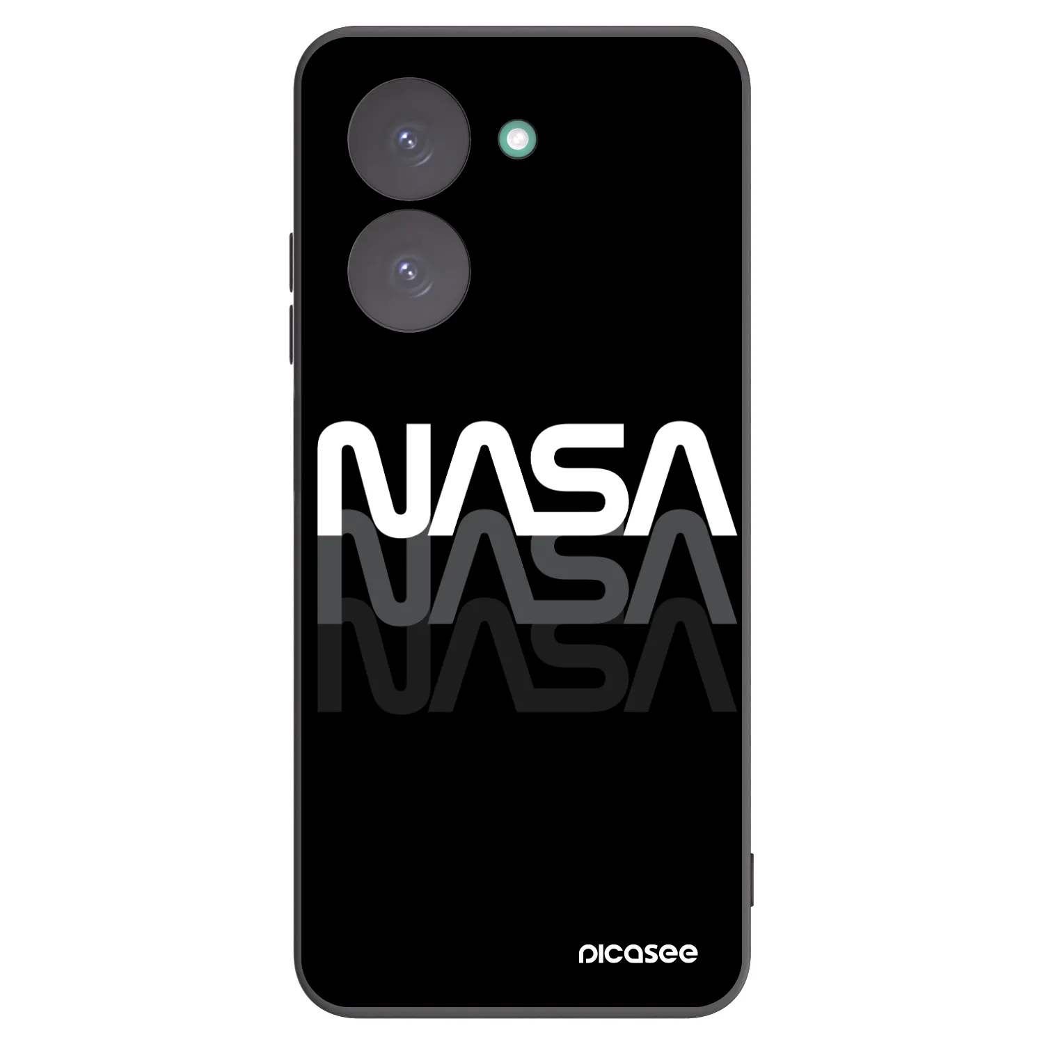 Picasee silikonski črni ovitek za Xiaomi Redmi A5 - NASA Triple