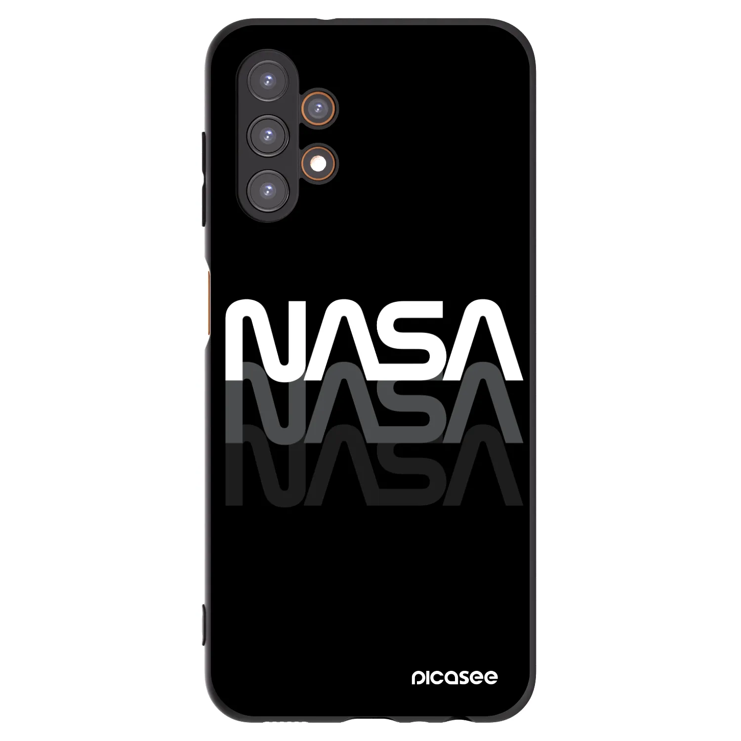 Picasee silikonski črni ovitek za Samsung Galaxy A13 5G - NASA Triple