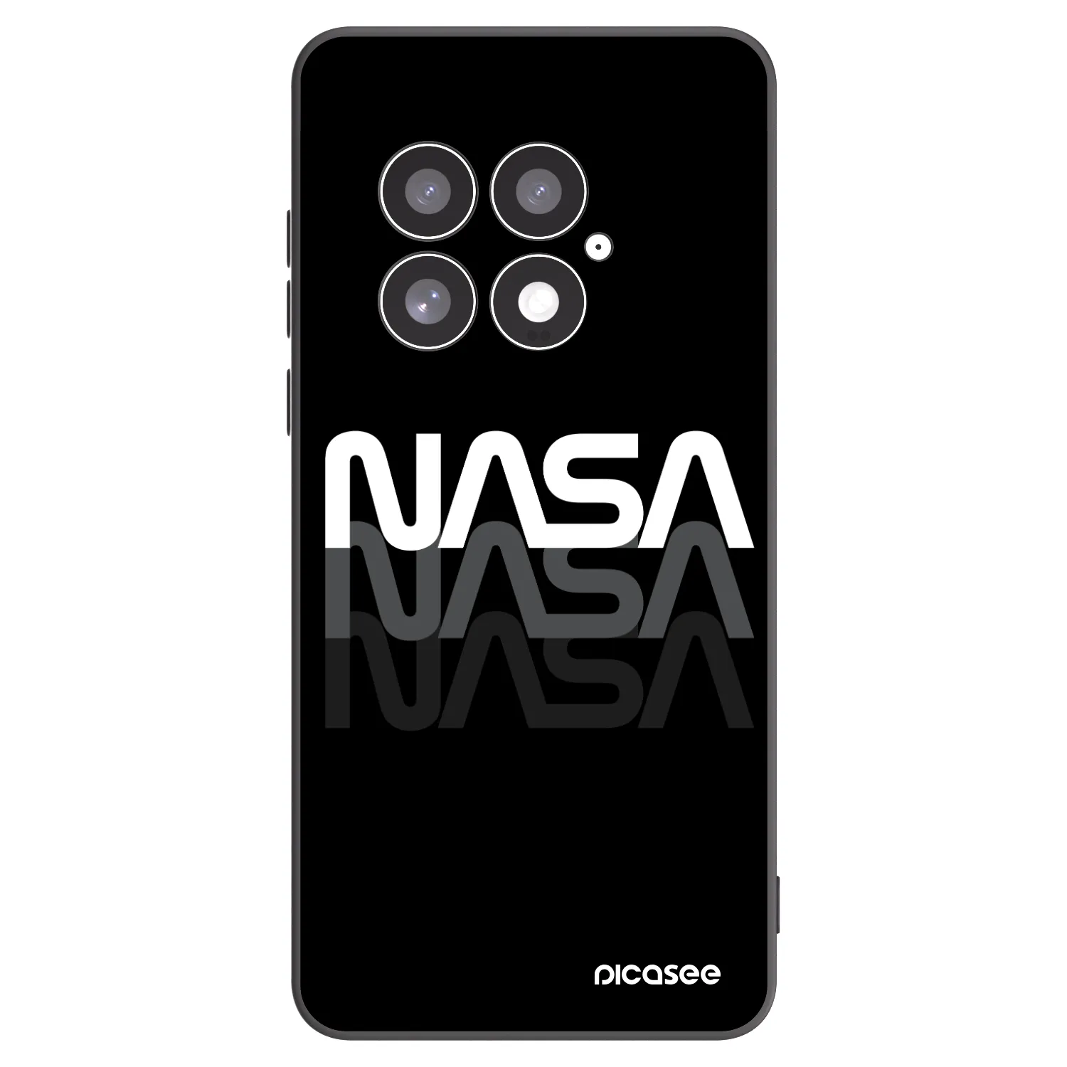 Picasee silikonski črni ovitek za OnePlus 13 5G - NASA Triple
